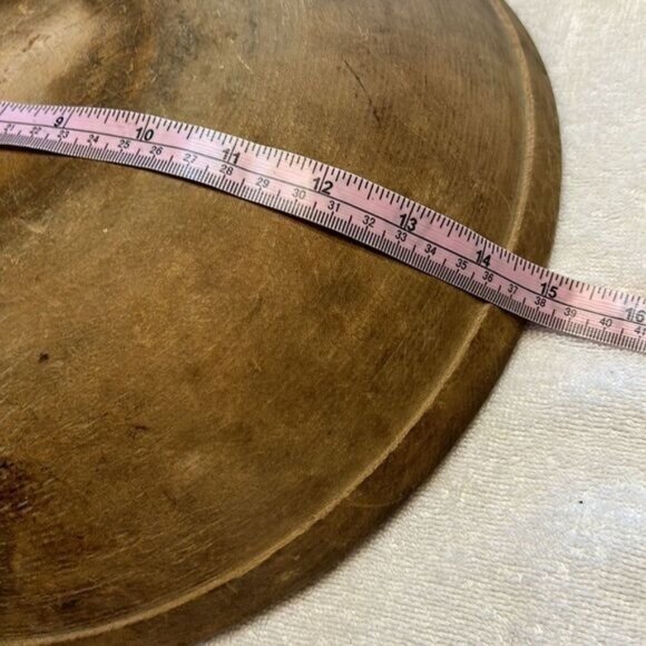 Primitive Large Wooden Dough Bowl - Picture 3 of 6